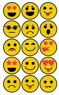 Retro Style EMOJI Sticker Sheets - 10 Sheets